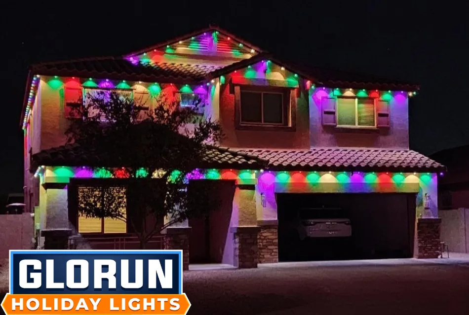 GloRun Holiday Lights installation in the Casa Grande area